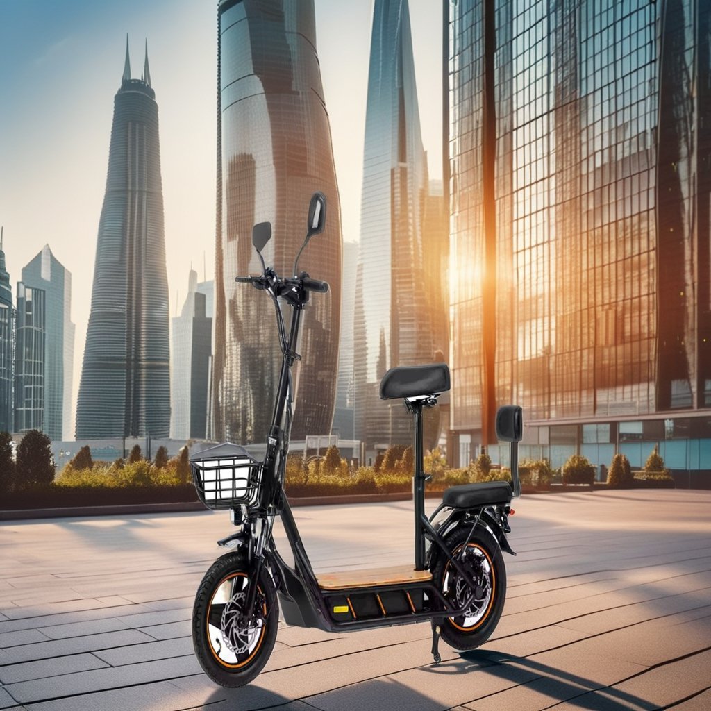 KUGOO kukirin C1 PRO Folding Electric Scooter with Seat and Storage Box Adult 100KM Range 48V 26AH E scooter