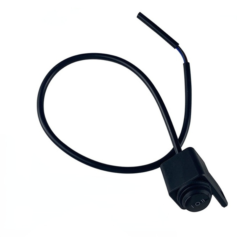 Waterproof Two LED Headlight ON-OFF Switch for Motorcycles Plastic Seat and Mirror Button with Waterproof Features
