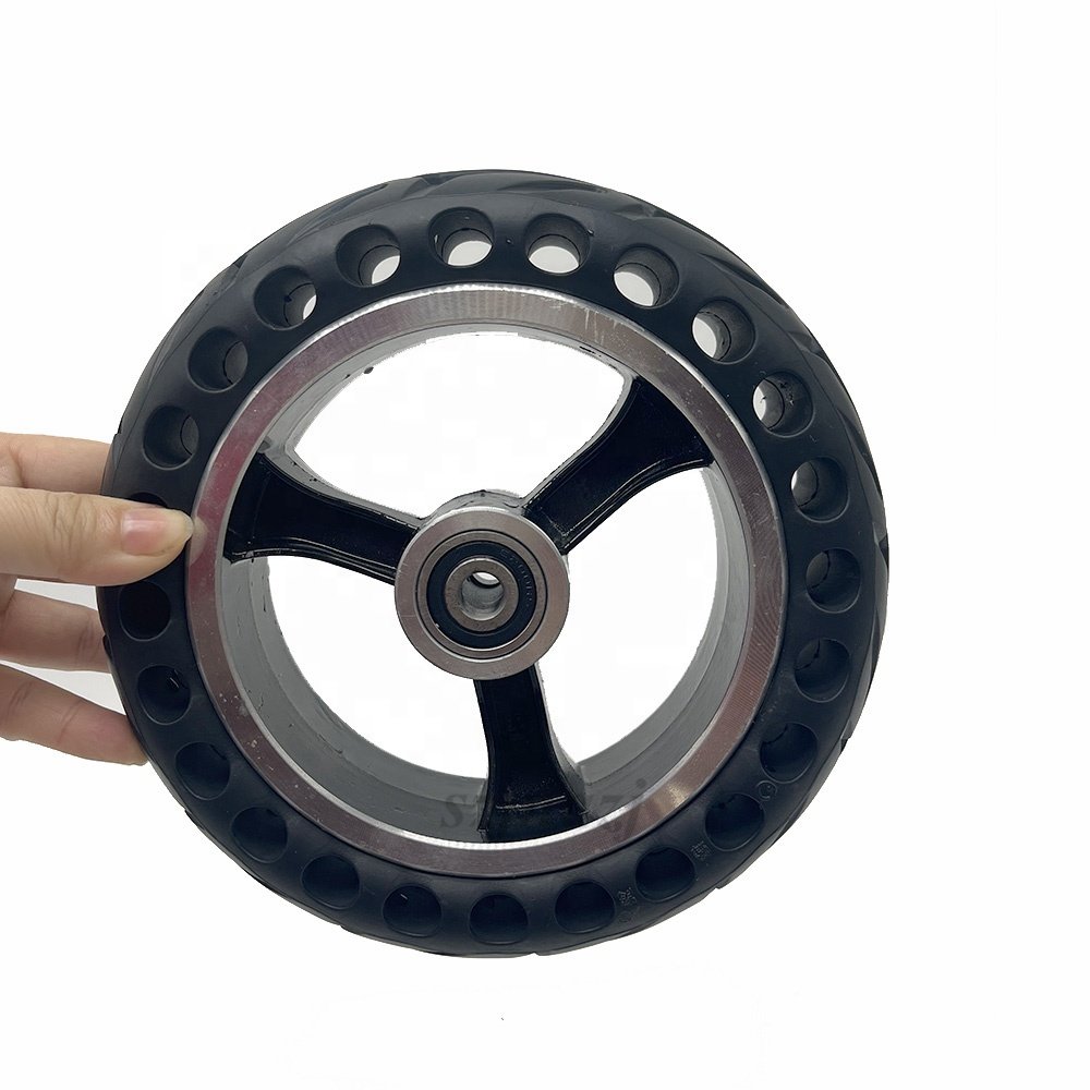 200x50 Solid Wheel for 8-inch Electric Scooter Hollow-out Non-pneumatic Explosion-proof Front Wheels Replacement Parts