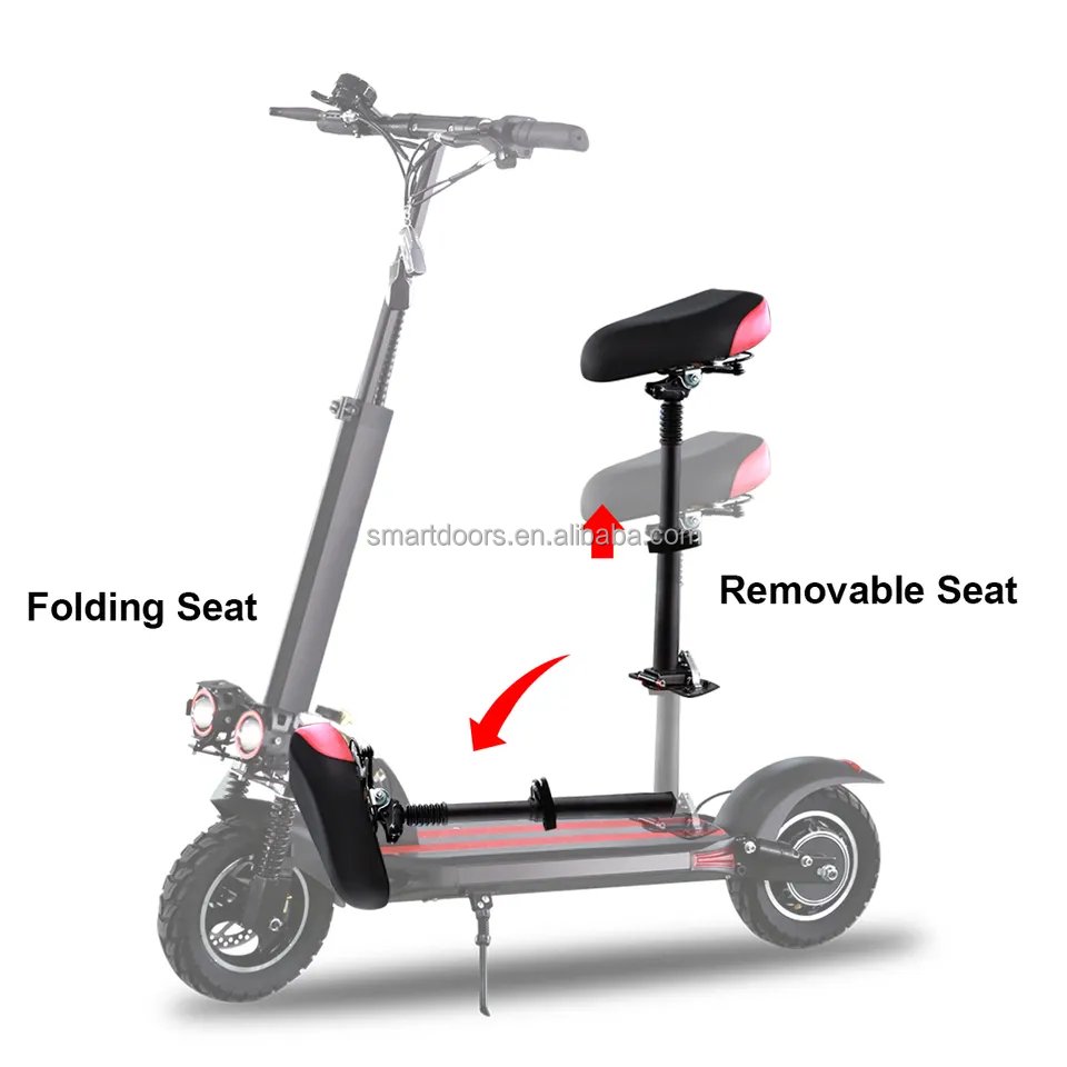 50KM Long Range 45KM/H High Speed Intelligent Fast Electric Scooter Fat Tyre 10Inch 500W Electric Scooter for Adults