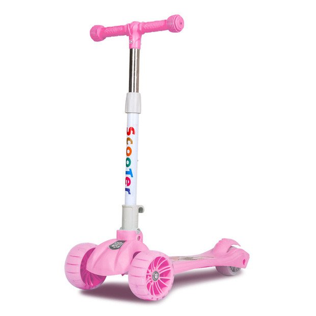 Warehouse Dropshipping Foldable Electric Scooter for Kids Stand Children's Baby Three-Wheeled Device for Ages 6-8 Years
