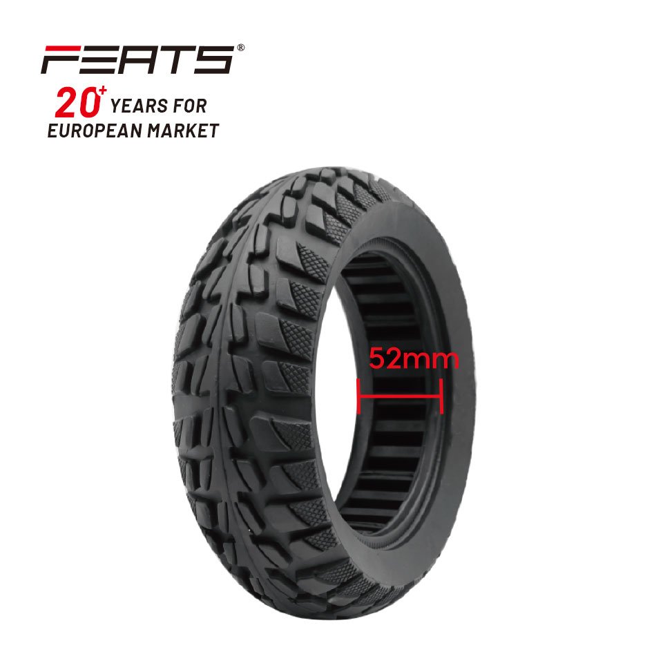 FSETI-S-10x2.70-6.5 A1 10 inch Anti skid Wear Resistant Solid Tire Rubber Tire for Electric scooter