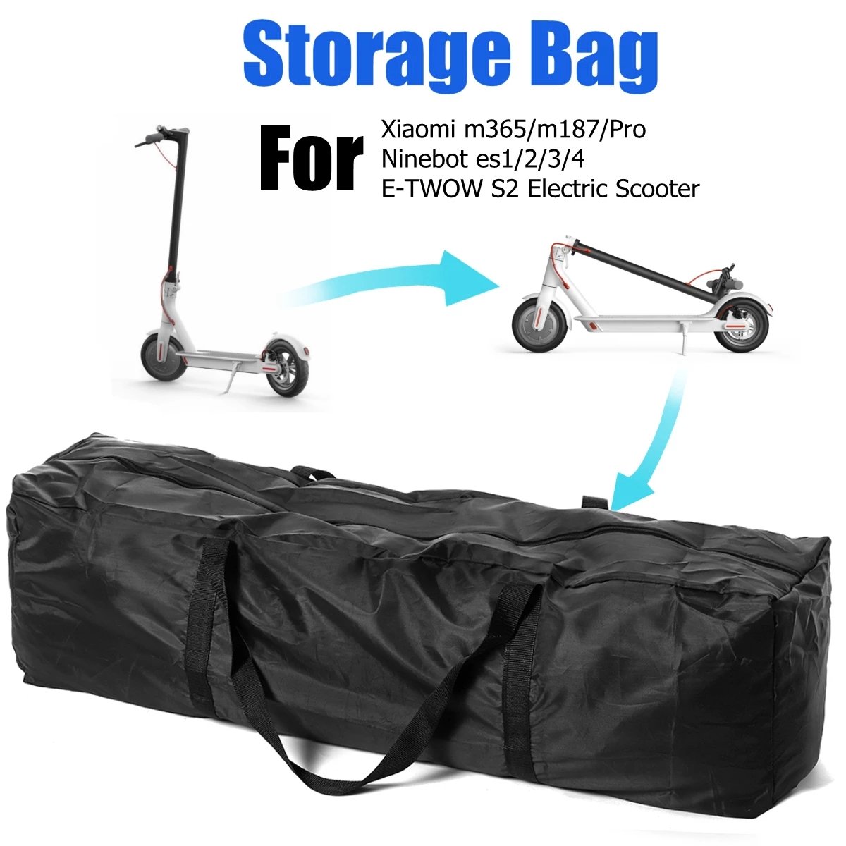 110cm Foldable Scooter Carry Bag for M365 Scooter Waterproof Carrying Shoulder Skateboard Handbag Electric Scooter Spare Parts