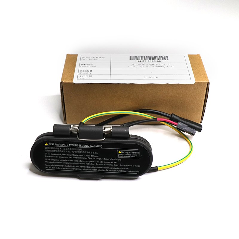 New Image Charing Port Base Part For MAX G30 KickScooter E Electric Scooter Charing Port Base Power Supply Accessory
