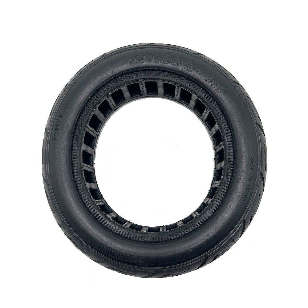 10x2.70-6.5 Solid Tire 70/65-6.5 Non-pneumatic Tyre High Elastic Hollow Tire for Electric Scooter Parts
