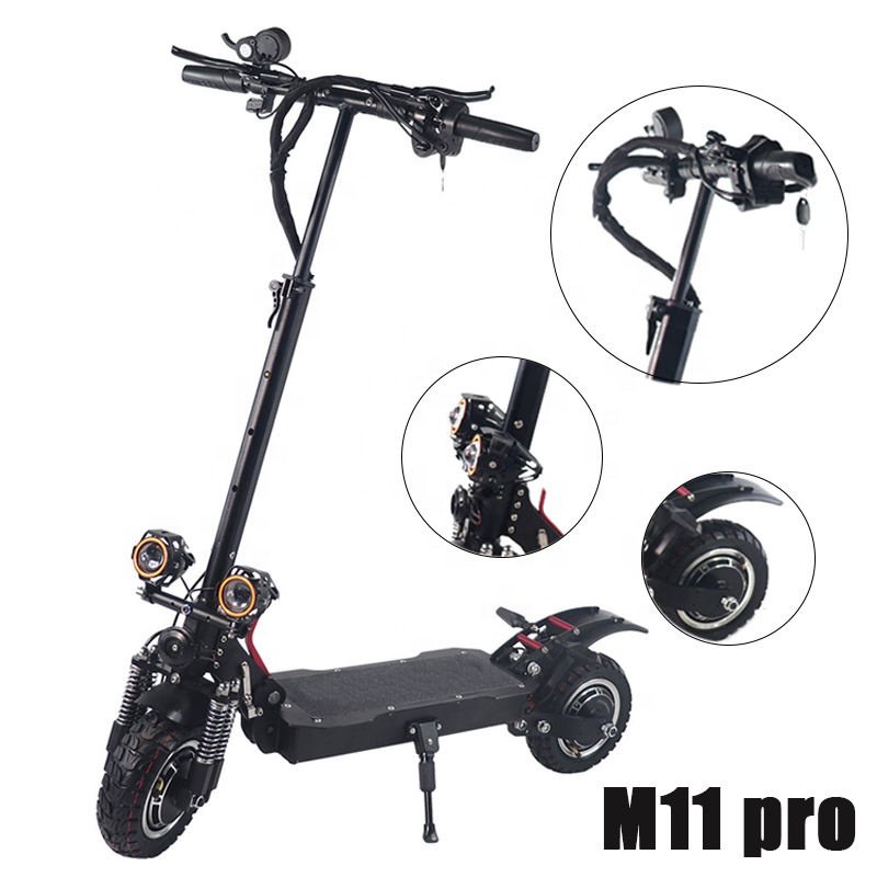 M1 pro Hot Sale 60v 1200w 2400w E Scooters powerful adults 10inch Foldable Adult Electric Scooter With Removable Seat