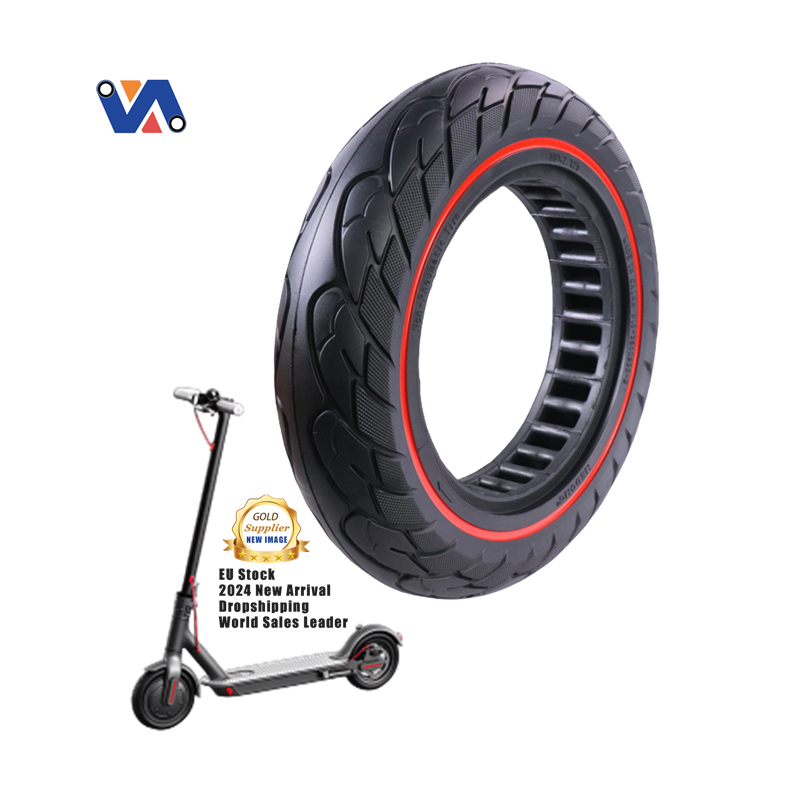 New Colorful 10*2.125inch Solid Tire For Mijia M365 M365 1S Pro2 Electric Scooter Replacement Rubber 10inch Trye Scooter Tyre