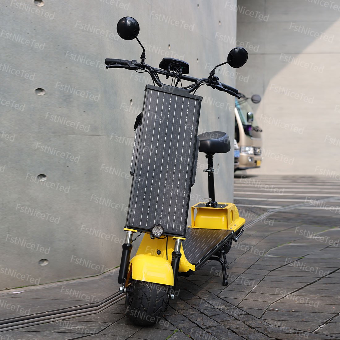 OEM App 700W 48V 400w 36V cheap powerful Foldable mobility solar panel adult electric scooter eléctrico Solar Scooter with seat