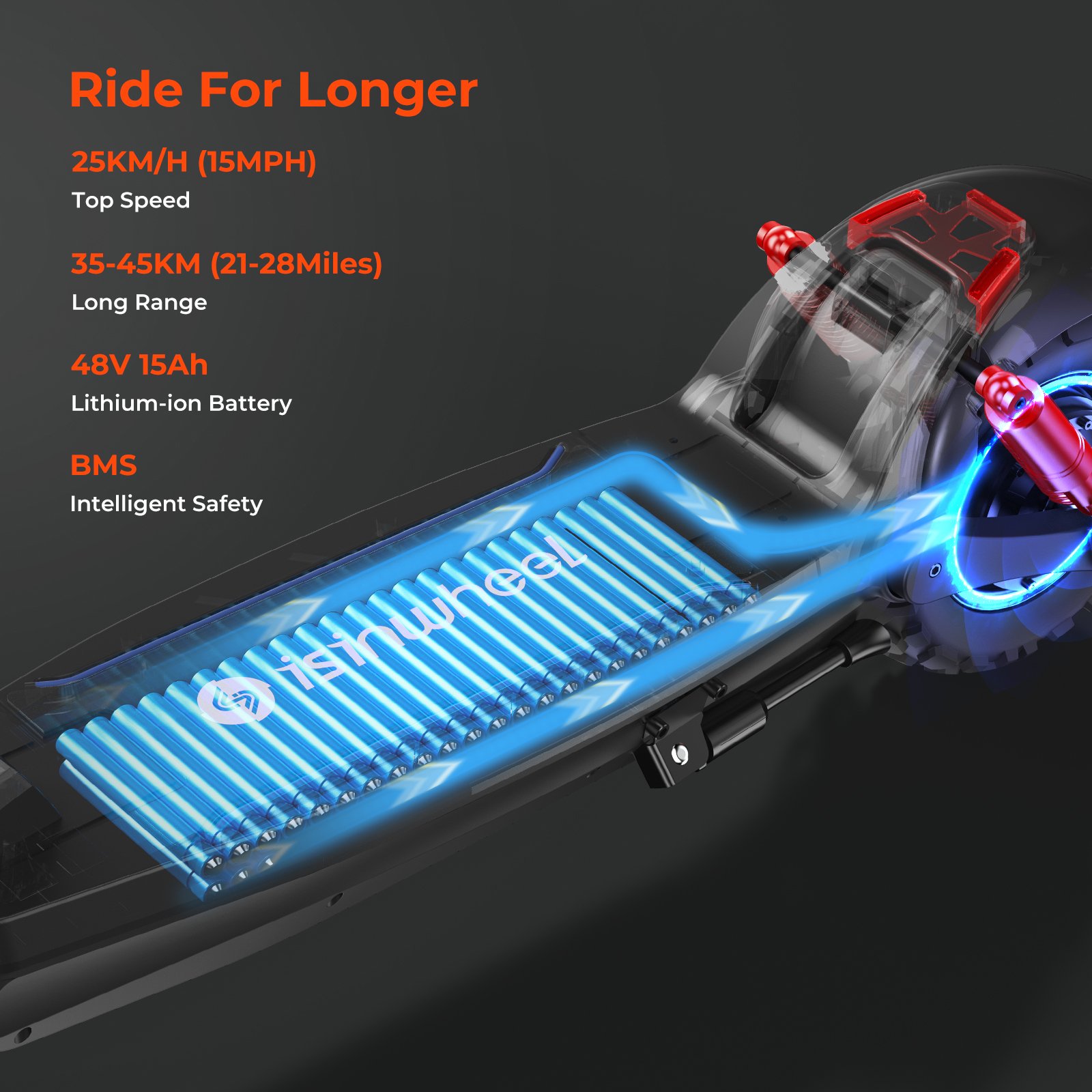 iSinwheel GT2 800W Off-Road Electric Scooter Two-Wheel High-Speed Model Double Big Wheel Shock Absorber E scooters