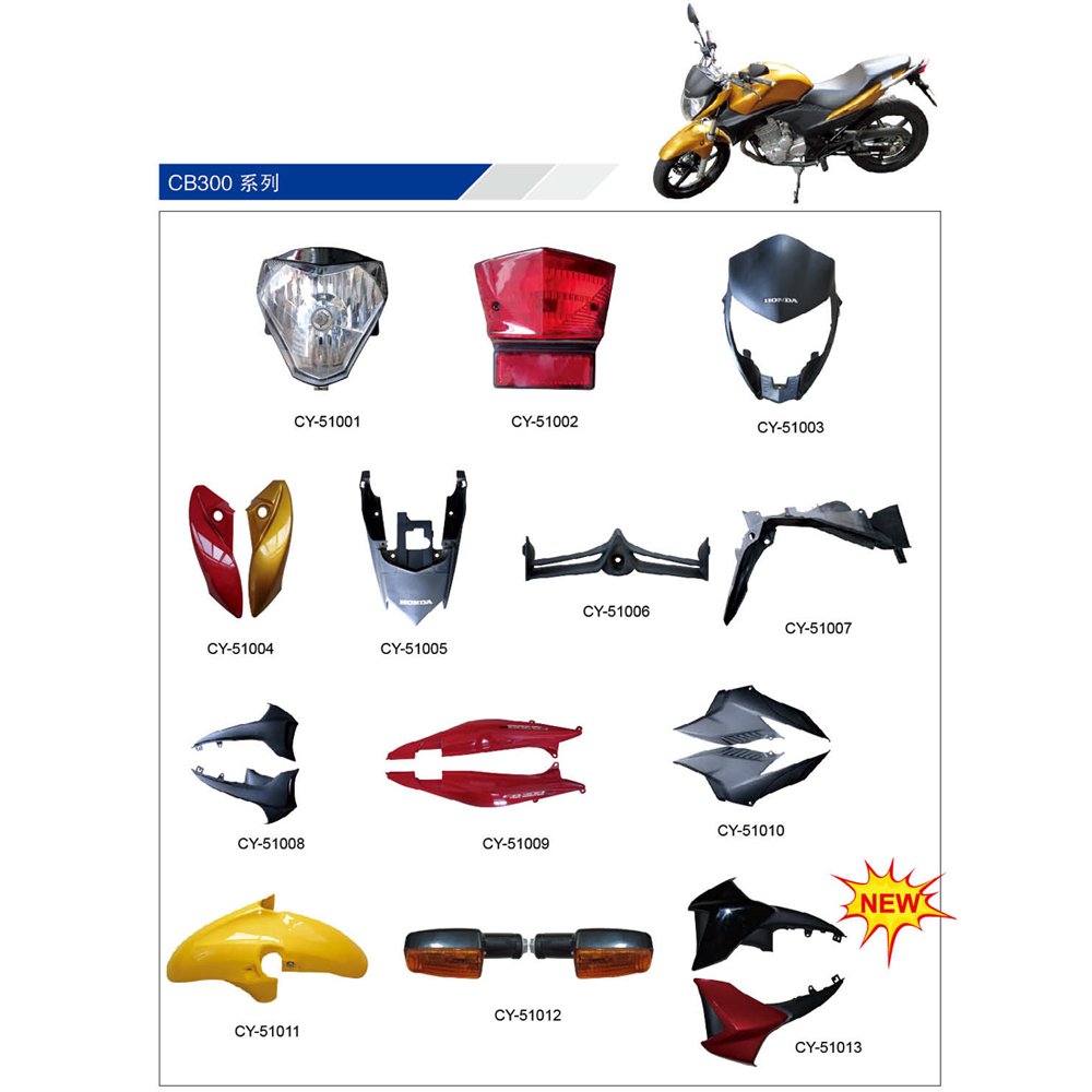 Motorcycle parts for TITAN CG 125 plastic parts Fender piston side cover headlight tail light speedometer cylinder carburetor