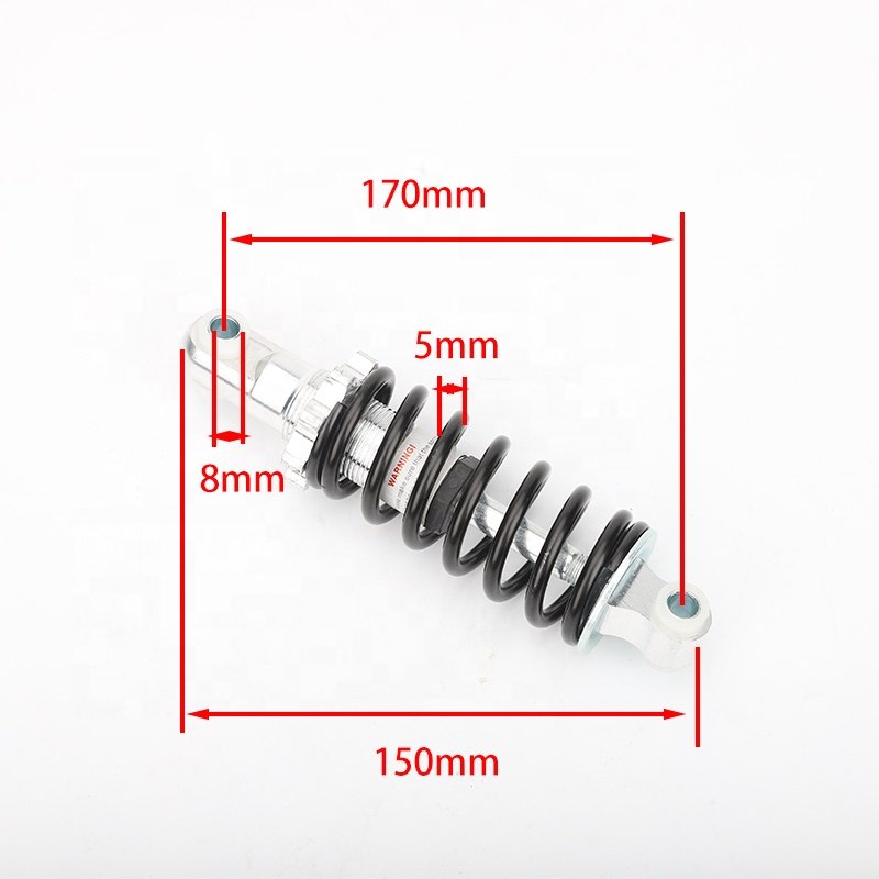 Customized 150MM rear suspension shock 5MM Spring for 47cc 49CC super Minimoto ATV electric scooter mini Pocket Bike