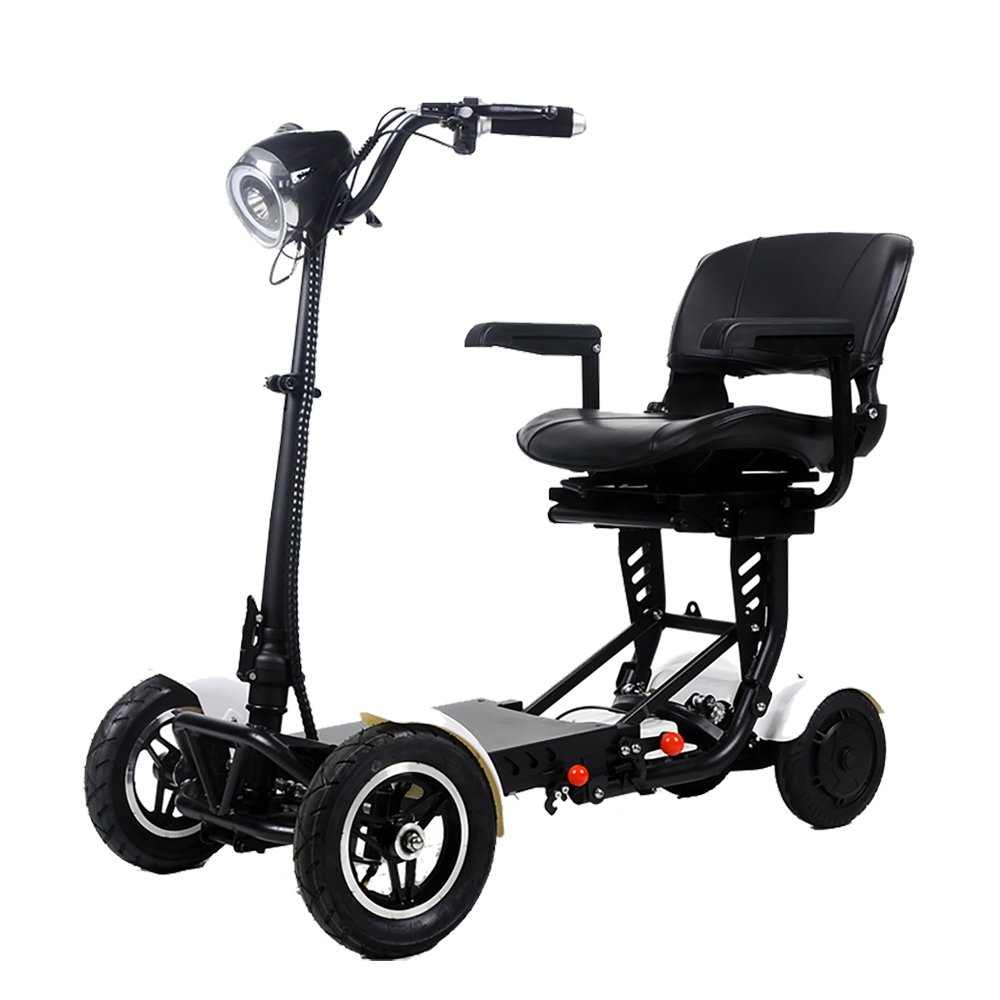 EMANBA foldable perfect 4 wheel electric folding mobility scooter convenient for elderly travel