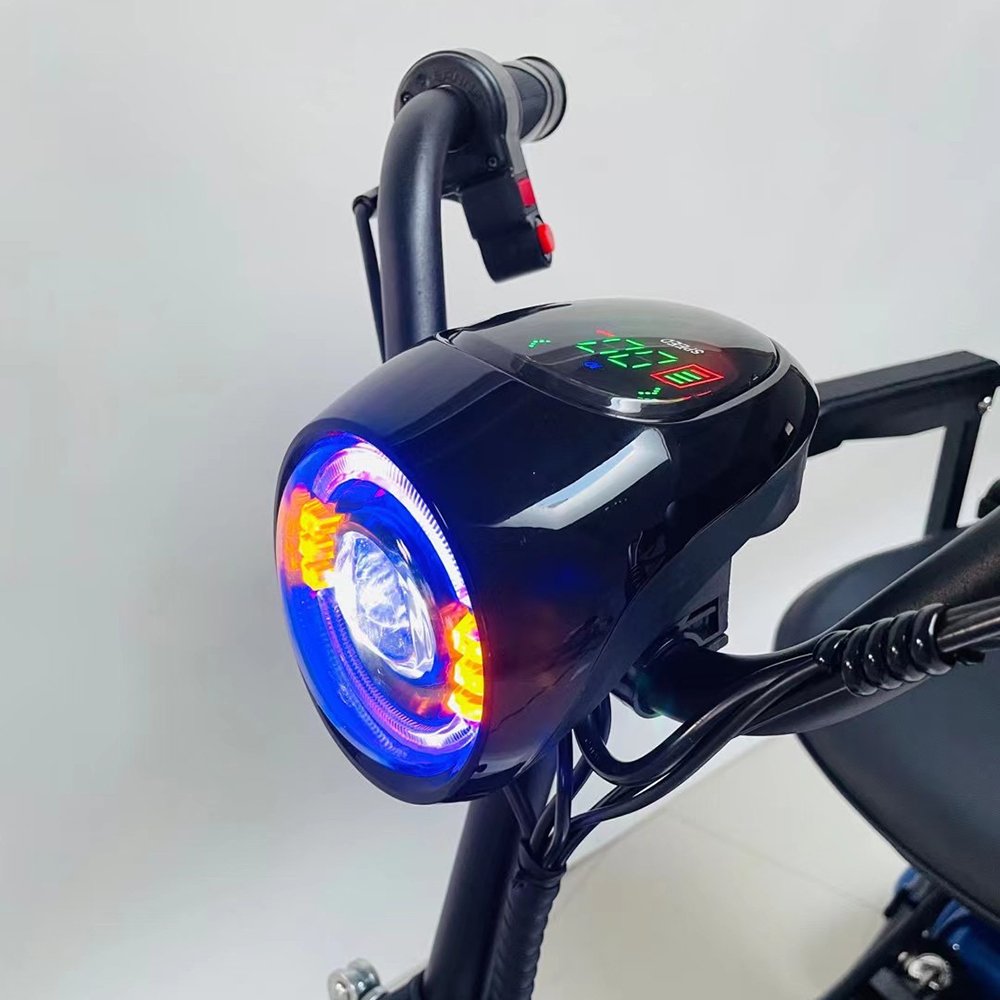EMANBA foldable perfect 4 wheel electric folding mobility scooter convenient for elderly travel