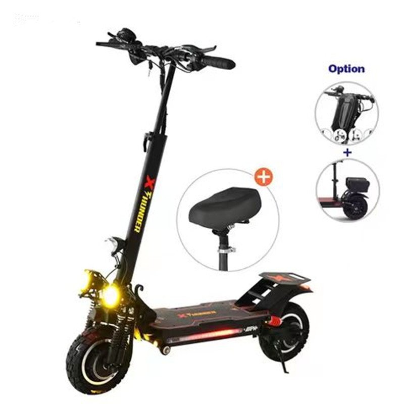 48V dual drive electric scooter 10 inch adult foldable off-road driving 1200w scooter electric scooter