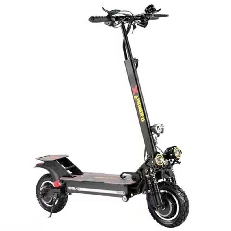 48V dual drive electric scooter 10 inch adult foldable off-road driving 1200w scooter electric scooter