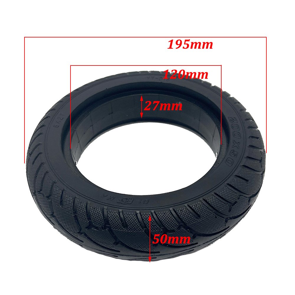 200x50 8x2T Solid Tire 8 Inch Puncture Resistant Tyre for RUIMA Mini 4 PRO Electric Scooter Rear Motor Accessories