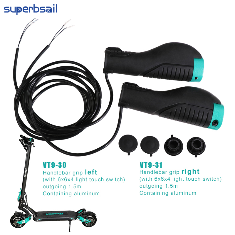Superbsail Original VSETTt Grips With Turn Signal Cable For VSETT9+ Electric Scooter Grip Handle Spare Parts