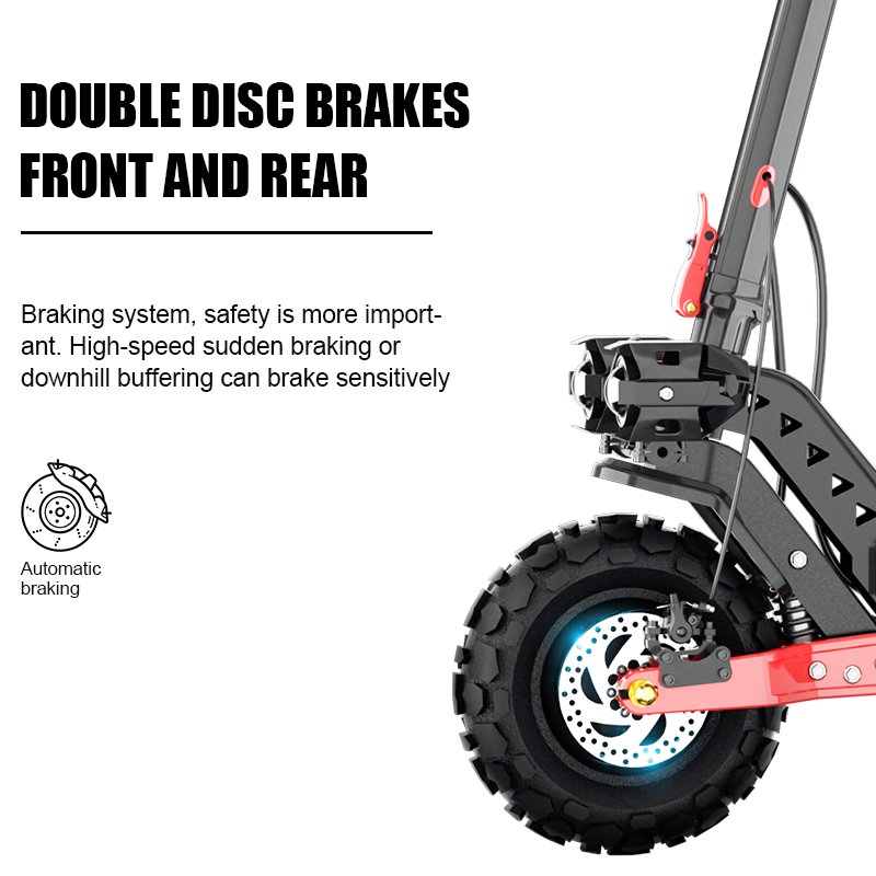 US EU warehouse Double motor 2000 W e scooter off road foldable adult 11 inch powerful electric scooter