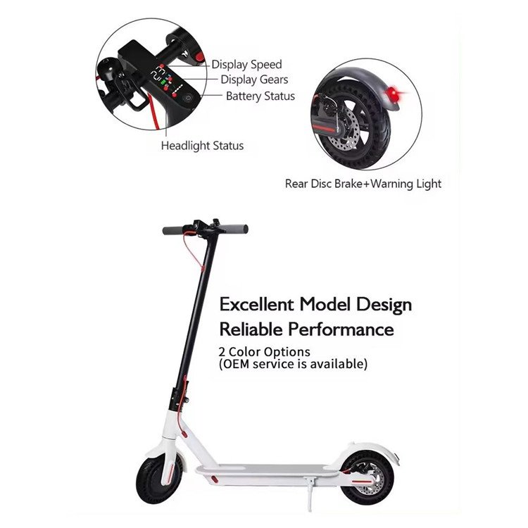 Wholesale for e-scooter Folding 350W motor 36V 10.5Ah Battery 3 speed Max Speed 30km/h adults electric scooters.