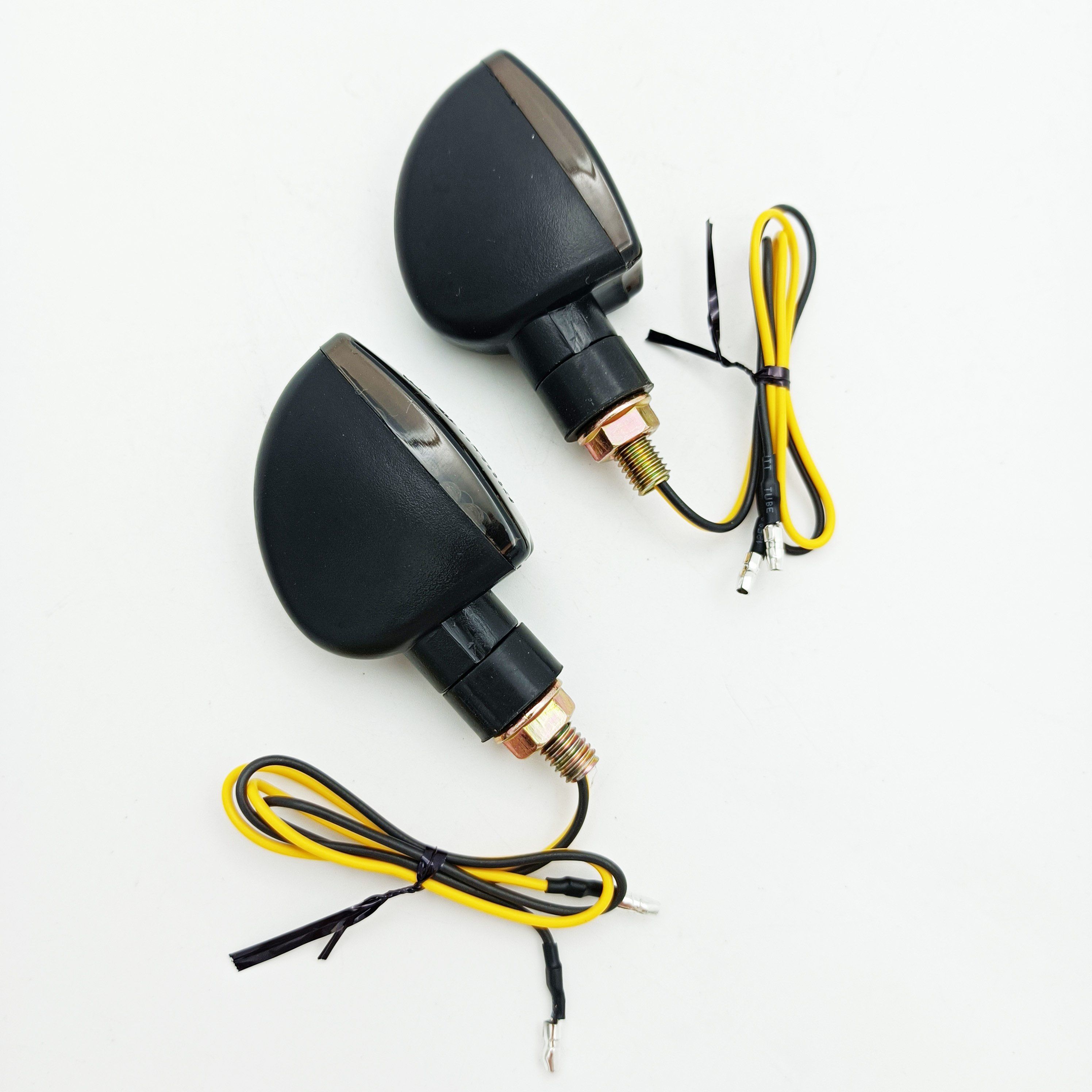Motorcycle 12V 12 LED Amber Lamp Blinkers turn signal lights universal for Motorcycle Yamaha Kawasaki Honda Simson