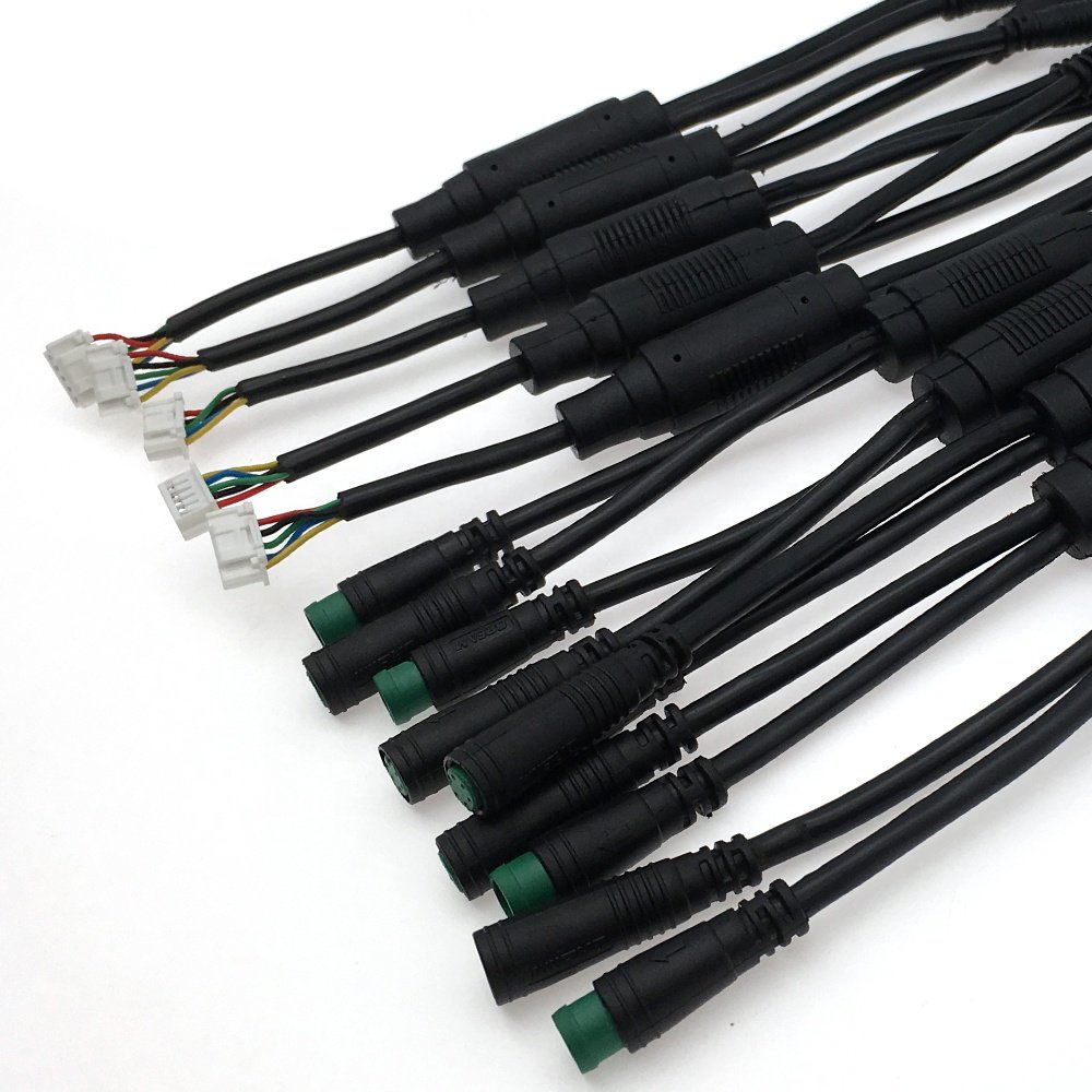 IP65 Ebike Conversion Kit Ebike M8 Julet Cable waterproof 2 PIN 3 PIN 4PIN 5PIN Male Female connector cables