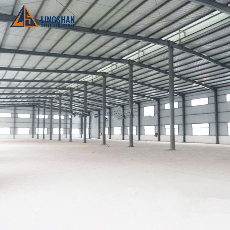 Structure E-scooter Low Price Prefabricated Steel Industrial Warehouse 3 Years Rock Wool /PU/ EPS Sandwich Panel 50 Years CN;SHN