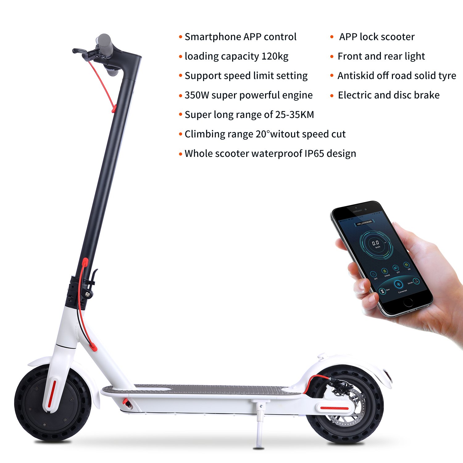 Aovo Factory 8.5-Inch Foldable M365 Pro Electric Scooter 10.4Ah Battery 350W Motor long Range Waterproof IP65 electric scooters