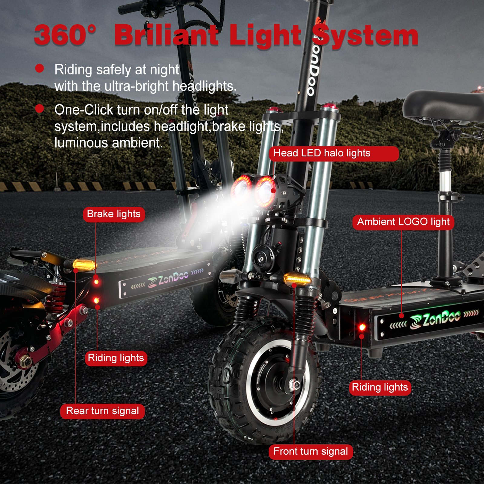 ZonDoo 5600W 6000W electric scooters powerful adult eu usa better than dualtron yumeway 11inch laotie ti30 tubeless escooter