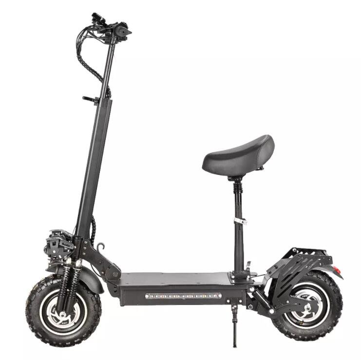 10-inch 1200W City Coco Electric Scooter Adult Motorized Two Wheel Foldable Dual Drive Motor Lithium Battery Electric Scooter