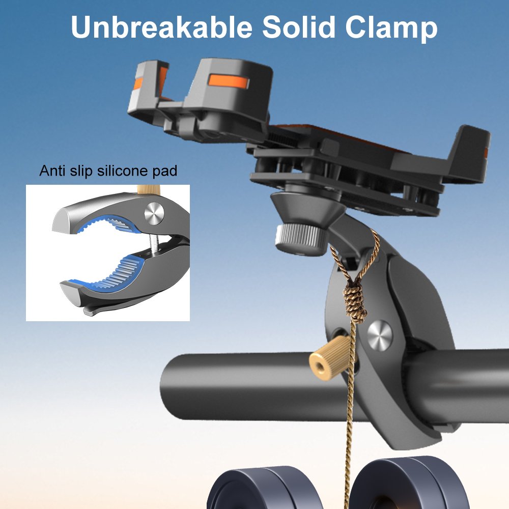 motorcycle antivibration accessories navigation mobile bicycle cell smartphone holders hook luggage bar phone holder
