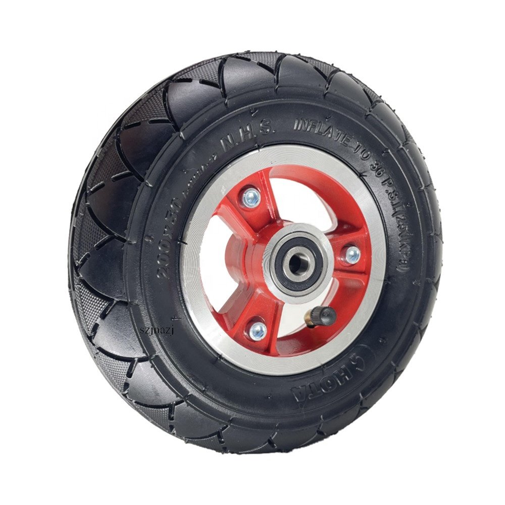 8 Inch 200x50 Pneumatic Wheels for Mini Electric Scooter Front Wheel Road Tire Replacement Parts