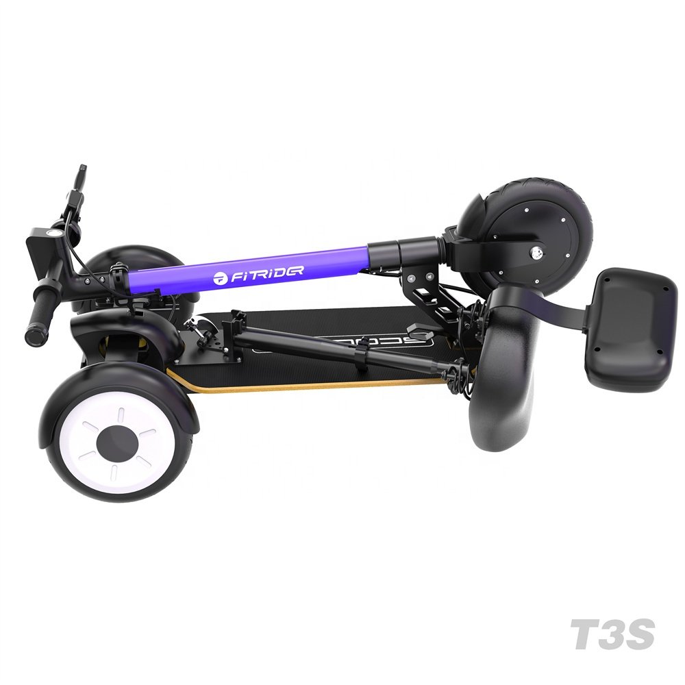 8.5inch 350W Adult 3 Wheel Shock Absorber Suspension Folding Electric Scooter with Seat