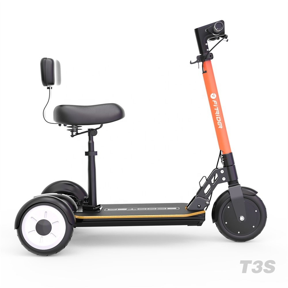 8.5inch 350W Adult 3 Wheel Shock Absorber Suspension Folding Electric Scooter with Seat