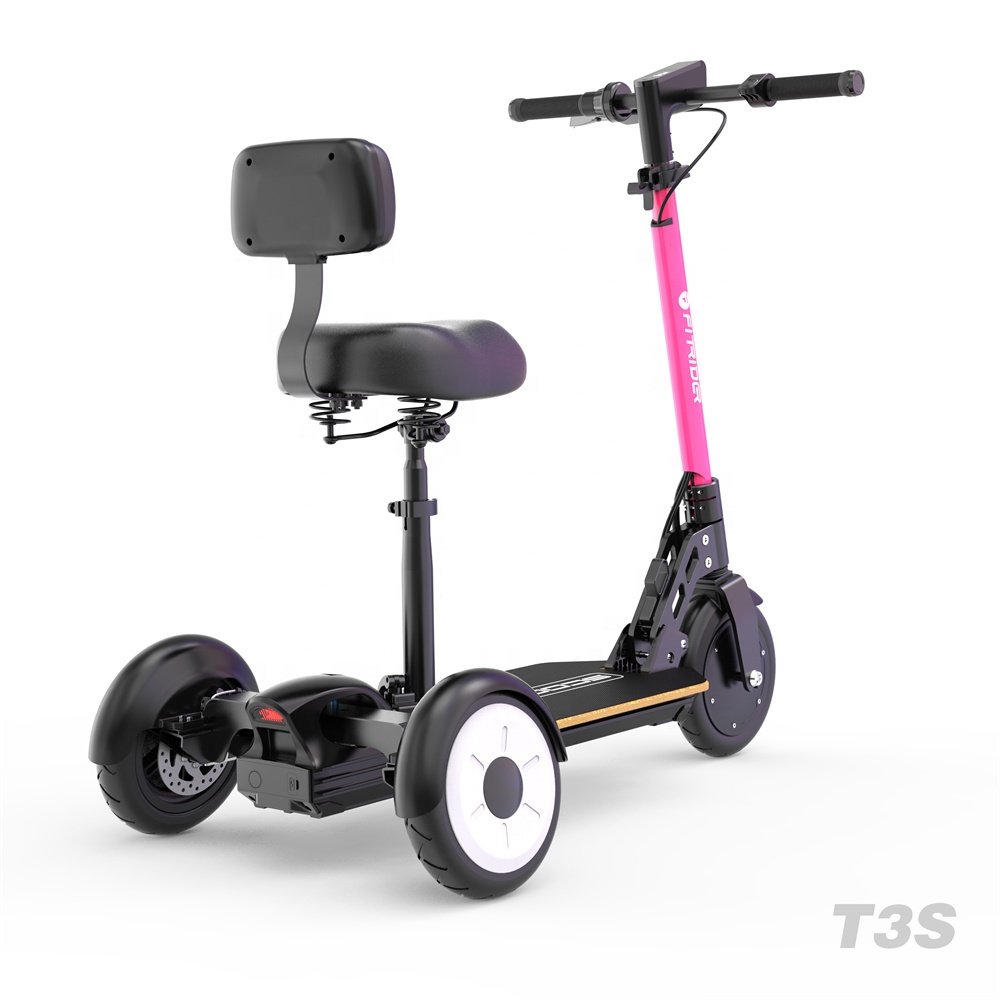 8.5inch 350W Adult 3 Wheel Shock Absorber Suspension Folding Electric Scooter with Seat