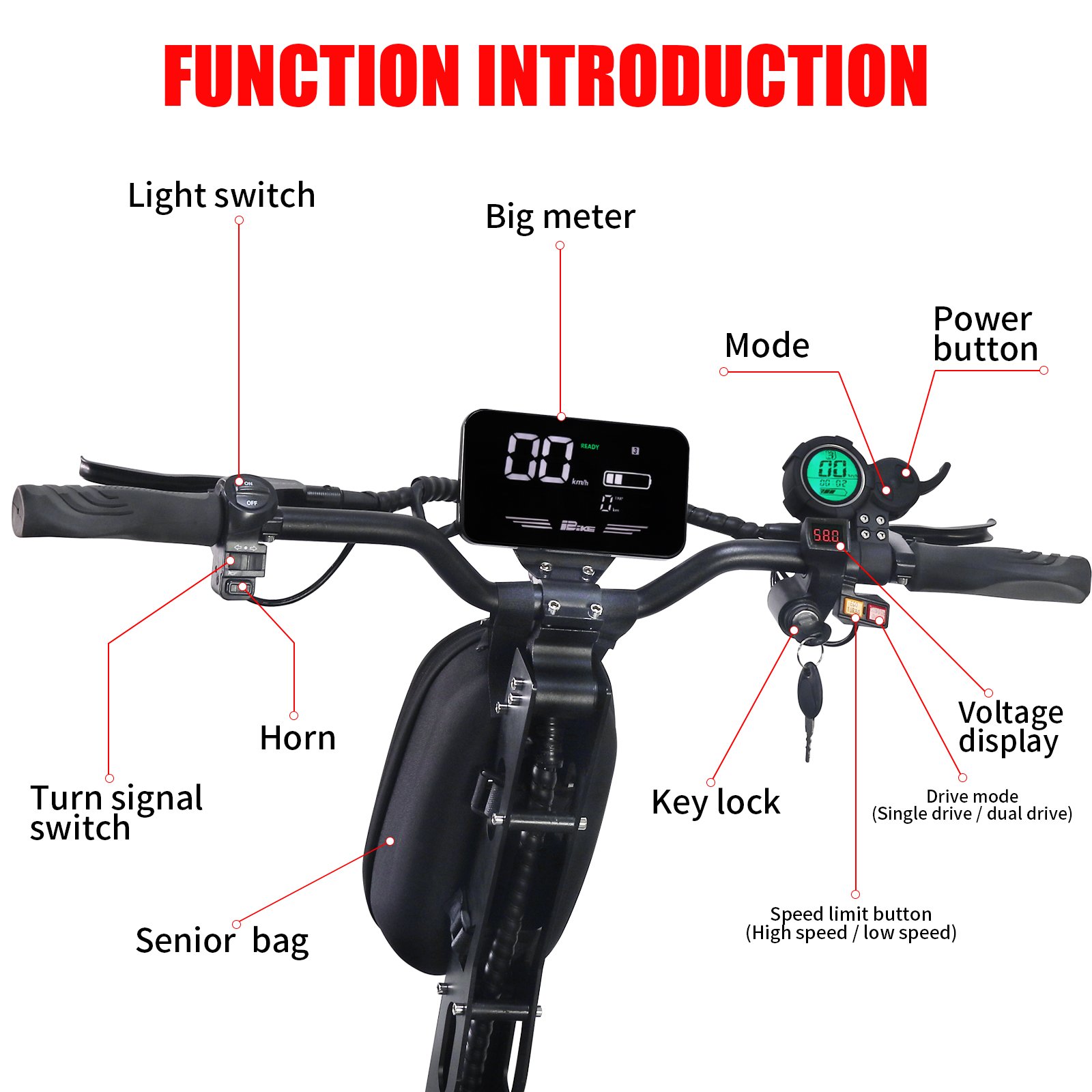 Fast Shipping 8000W Adult Two Wheel 60V 13 inch Electric Scooter Dual Motor Powerful Adult Electric Scooter with Seat