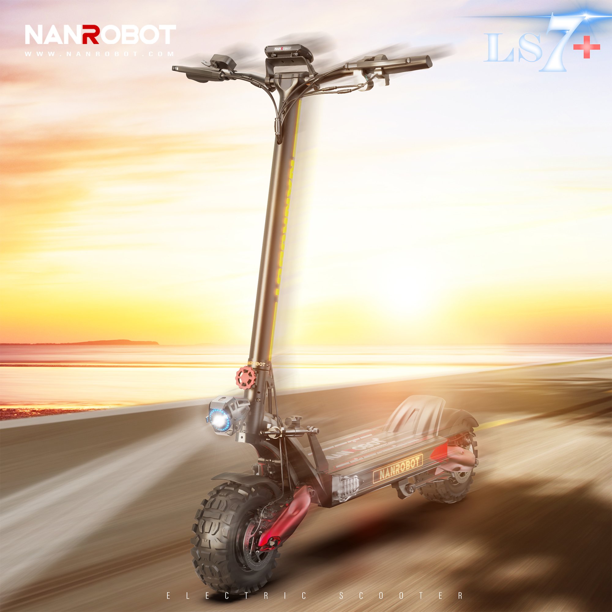 Custom 72V 32A LG Battery Nanrobot LS7+ electric scooters fast e scooters for adult 1000/2000/3000/4000/4800W