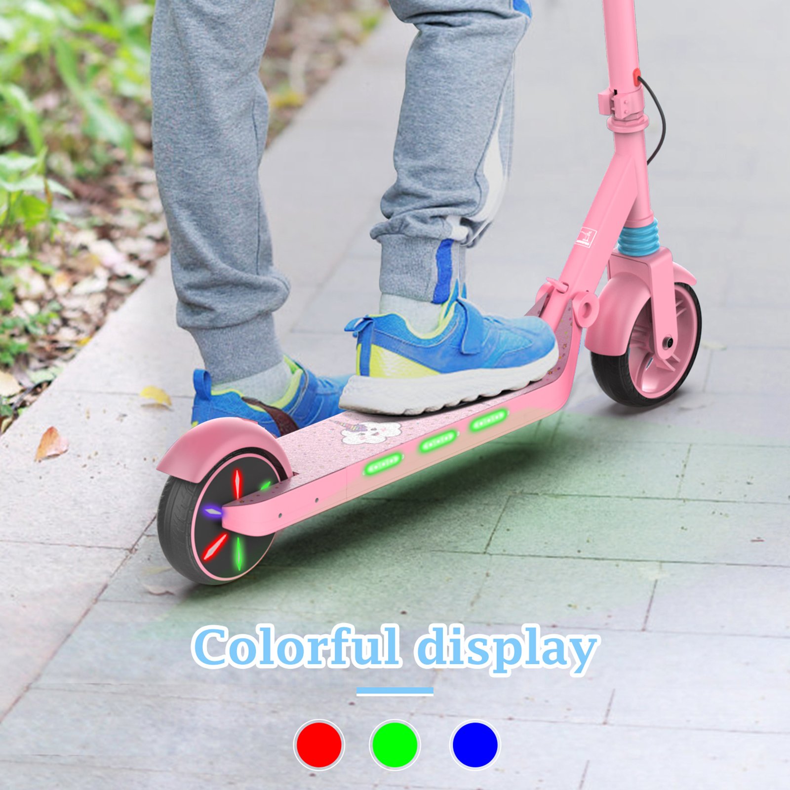 2023 Usa Stock Eu Warehouse High Quality Cheap Music Aovopro Kes1 Kids Electric Scooter Children Christmas Gift Kids' Scooters