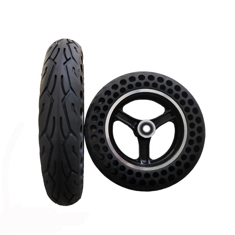 EU Warehouse 10" Tires 10*2.125 Porous Solid Rubber for Electric Scooter 10 Inch Scooter Parts