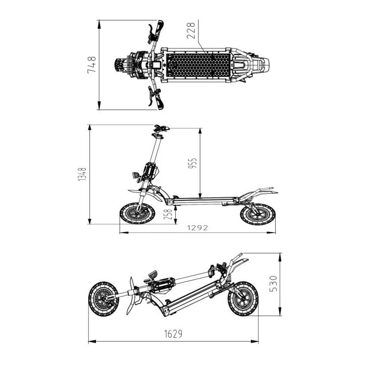 New Arrival Kaabo Wolf King GTR Folding 12 inch Tire Electric Scooter Adult EScooter Electro 72V 35Ah Portable Battery 2000W*2