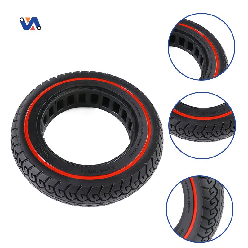 New Image Superbsail Scooter Solid Tire Red Ring 8 1/2*2(50-134) Solid Tire For Zero8/9 Electric Scooter Parts Wheel Solid Tire