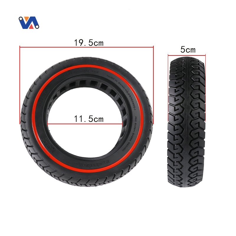 New Image Superbsail Scooter Solid Tire Red Ring 8 1/2*2(50-134) Solid Tire For Zero8/9 Electric Scooter Parts Wheel Solid Tire