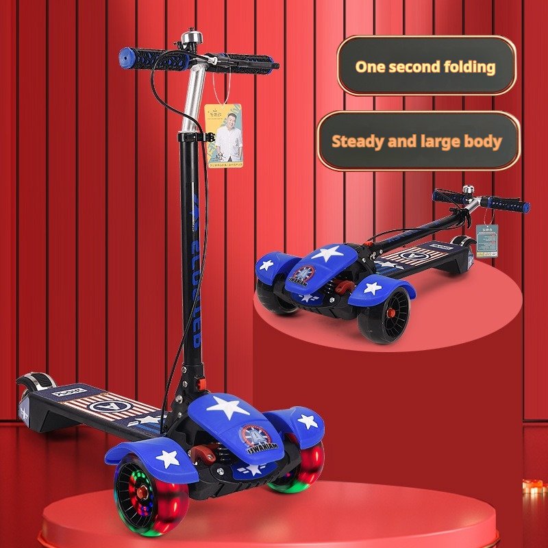 Wholesale 2024 3-Wheel Kick Scooter for Kids Infantile Baby PU Material Kick Scooter Europe Popular Kids Scooter