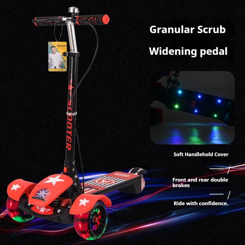 Wholesale 2024 3-Wheel Kick Scooter for Kids Infantile Baby PU Material Kick Scooter Europe Popular Kids Scooter