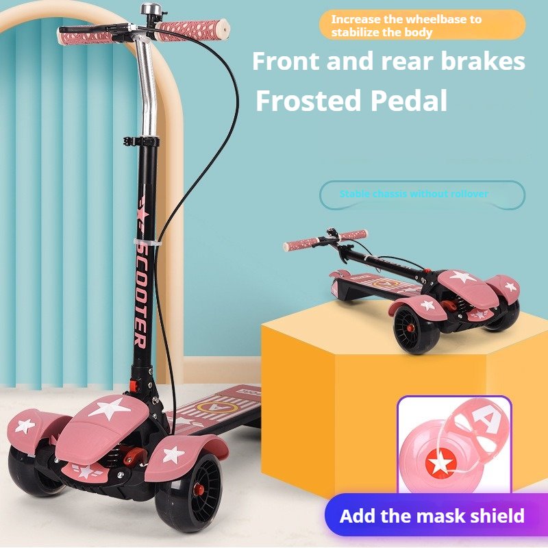 Wholesale 2024 3-Wheel Kick Scooter for Kids Infantile Baby PU Material Kick Scooter Europe Popular Kids Scooter