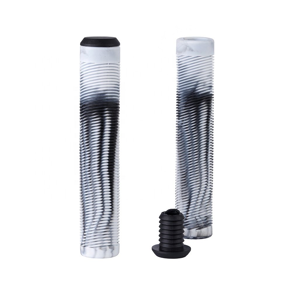 Huoli Factory Custom 145mm 160mm 170mm Soft Rubber Bike dirtbike Handlebar Cover Scooter Grips With Bar Ends for Ethic odi