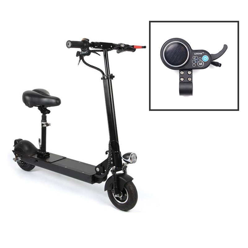 LIVIAE 36V-48V 350W Motor Brushless Controller LCD Display Panel Thumb Throttle Electric Bicycles Scooter