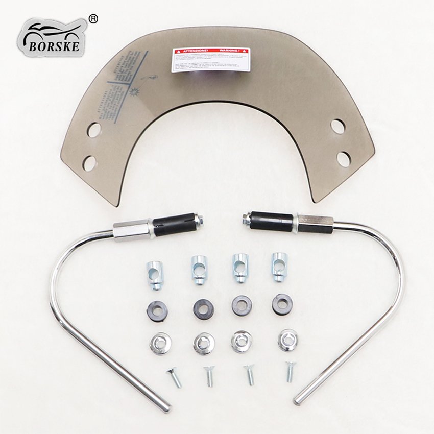 Motorcycle Modification Accessories scooter Small Front Short Black Windshield With Brackets For Vespa GTS 300