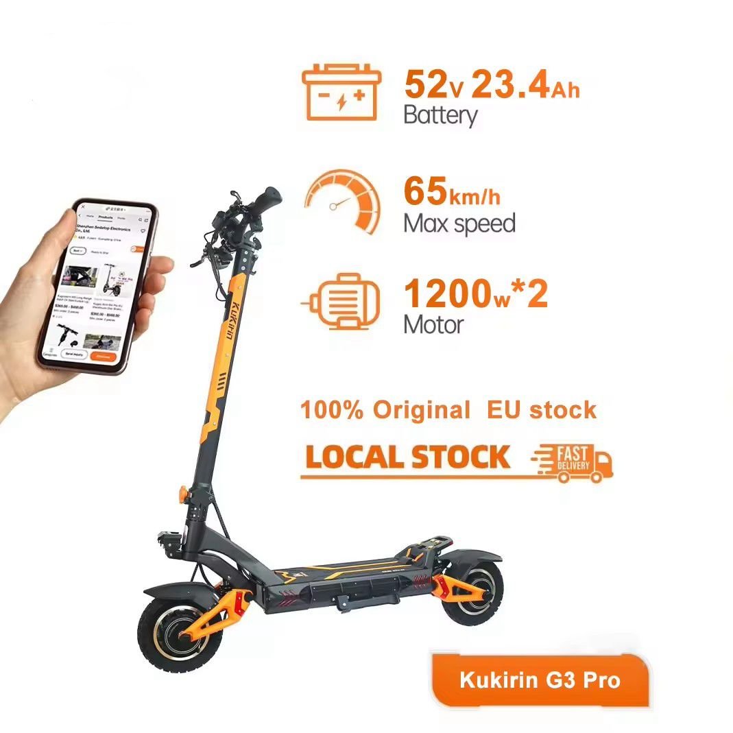 Foldable High Speed Electric Scooter for Adults KUGOO G3 PRO 65km/h 80KM Range Electric kick scooters skuter
