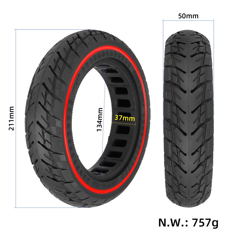 Superbsail EU Stock Repair Honeycomb Rubber Solid Tires For Xiaomi M365 Electric Scooter 8.5 Inch Tire Tubeless Solid Tyre