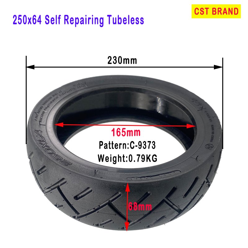 electric scooter parts 250x64 Self repairing tubeless Built in jelly gel for xiaomi Mi4 ultra Original accessories